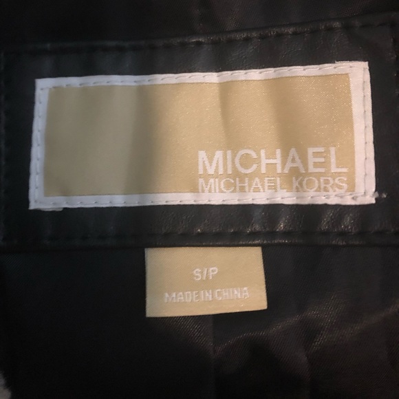 Michael Kors leather bomber jacket - Picture 2 of 3